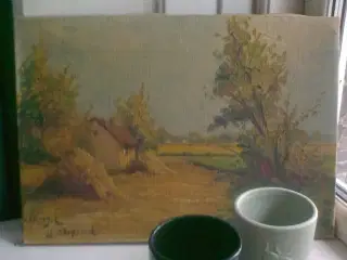 Insekter i relief på beholder krus cylinder UBRUGT