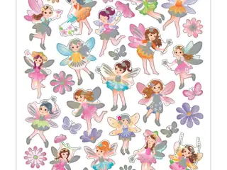 Stickers, feer, ark 15x16,5 cm, 1 ark