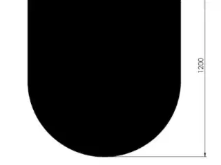 Morsø Gulvplade (aldrig brugt) 100x120cm sort stål