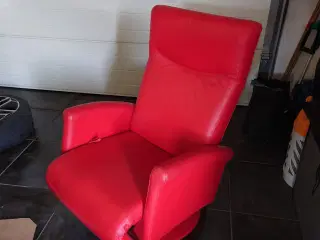luxus rød lænestol