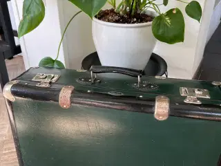 Vintage smuk grøn  dansk kuffert