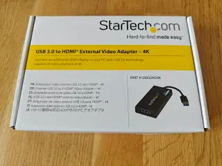 Adapter, Startech HDMI USB Grafik adapter Ny.