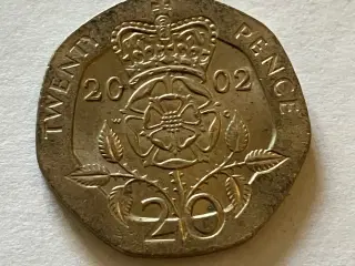 20 Pence England 2002