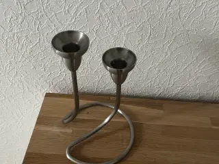 Georg Jensen dobbelt Swing lysestage i stål