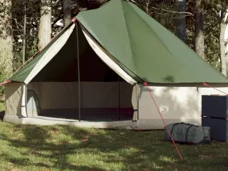 6-personers campingtelt vandafvisende grøn