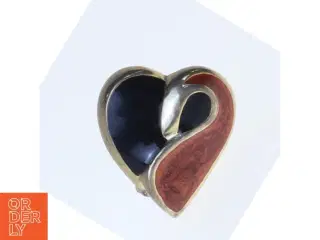Hjerteformet ørering (str. 2,5 cm)