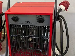 Luna kvalitets varmeblæser 9KW/ 4,5 KW, 400V