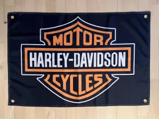 Flag med Harley-Davidson logo 