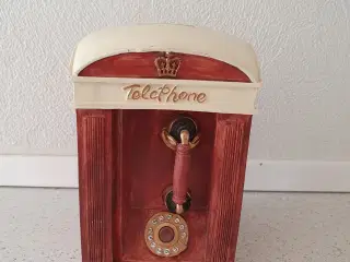 Sparebøsse/telefonboks retro-look