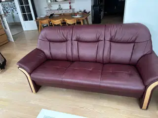 Meget fin ægte læder sofa sæt