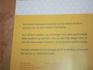 Dit barns sproglige udvikling 0 - 2 år