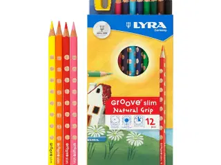 Groove Slim farveblyant, L: 18 cm, mine 3,3 mm, ass. farver, 12stk./ 1 pk.