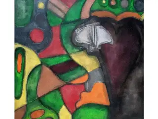 Akrylmaleri "Heart vs Brain"