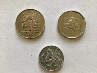 3 tjekkiske mønter