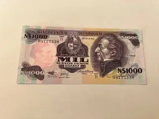 1000 Nuevos Pesos Uruguay
