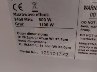 Mikroovn med grilleffekt