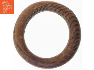 Træarmbånd med tigerprint (str. Ø 9,5 cm ø 6,5 cm)