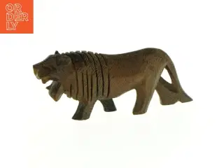 Træfigur af løve (str. 12 x 7 cm)