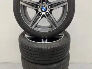 4stk 17" Org. BMW Alufælge Med Dæk "Sternspeiche 379" A64311 BMW E87 E90 E91 E81 E87LCI E90LCI E91LCI F20 F21 F22 F23 F21LCI F20LCI F22 LCI F23 LCI