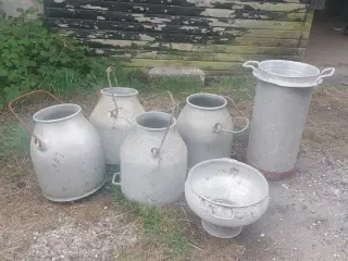 Mælkespand / zink balje / zink spand