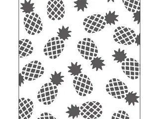 Prægeskabelon, ananas, str. 11x14 cm, tykkelse 2 mm, 1 stk.