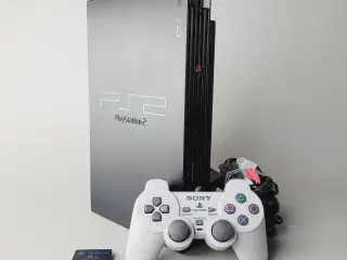 ⭐️· 🕹️ PlayStation 2 (PS2) Fat Model Komplet Sæt