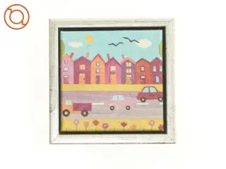 Billede (str. 19 x 3 x 19 cm) i sølvramme