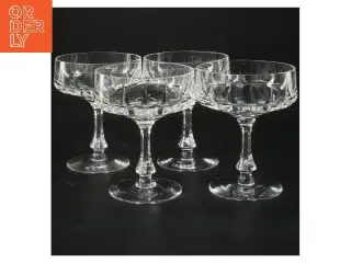 Champagneglas sæt (str. 4 stk Ø 9 cm længde 12 cm)