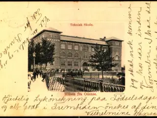 Hilsen fra Odense - Teknisk Skole - Ed.F. & Co. 654 - Brugt