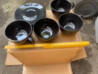 4 Kaffekopper stor
