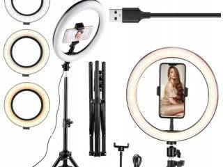 LED Ring Lys 3000K 4000K 5500K Med Stativ 220cm