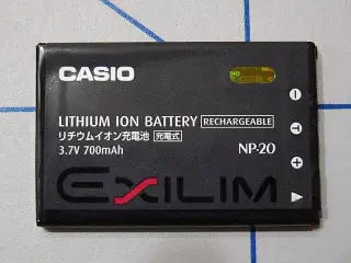 Originalt CASIO NP-20 Li-ION batteri 3.7V 700mAh