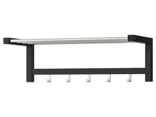 Ikea Tulsig knag og skohylde sort