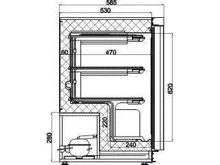 Professionel industrifryser – 120 liter