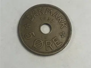 5 Øre 1937 Danmark