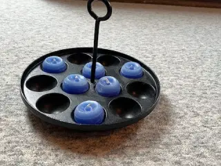 Antik æbleskivepande sort