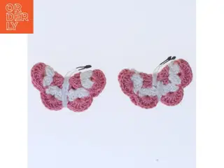 Hæklet sommerfugl magnet (str. 5x3 cm)