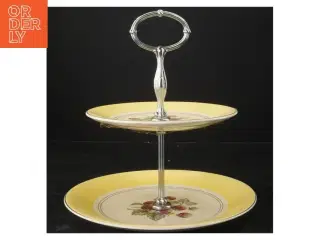 To-etagers serveringsfad (str. 25x23 cm)