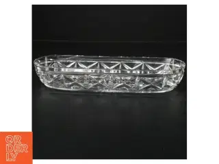 Glasskål   brugt på gamle toiletborde (str. 25 x 8 cm)