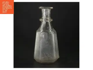 Glas karaffel med prop (str. H. 23 cm)