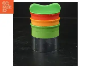 Grøntsagsskærer med farvestrålende skiver (str. 12x8 cm)