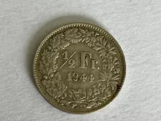 1/2 Franc Switzerland 1944