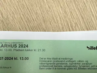 4 grøn koncert billetter til Aarhus