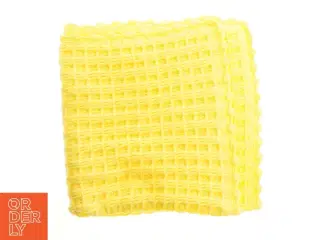 Gul hæklet plaid (str. 96x90 cm)