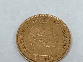 Guldmønt 10 kr. 1890