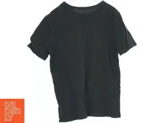 Sort T-shirt med høretelefonprint (str. 128)