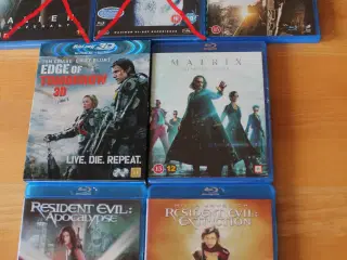 5 blandede blu-ray science fiction