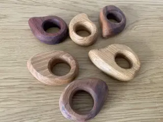 Æggebægre i træ, 6 stk.