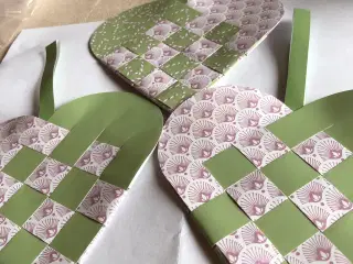 Nye julehjerter håndflettede