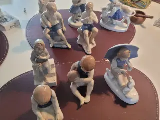 Saksen porcelæn figur 9 stk 